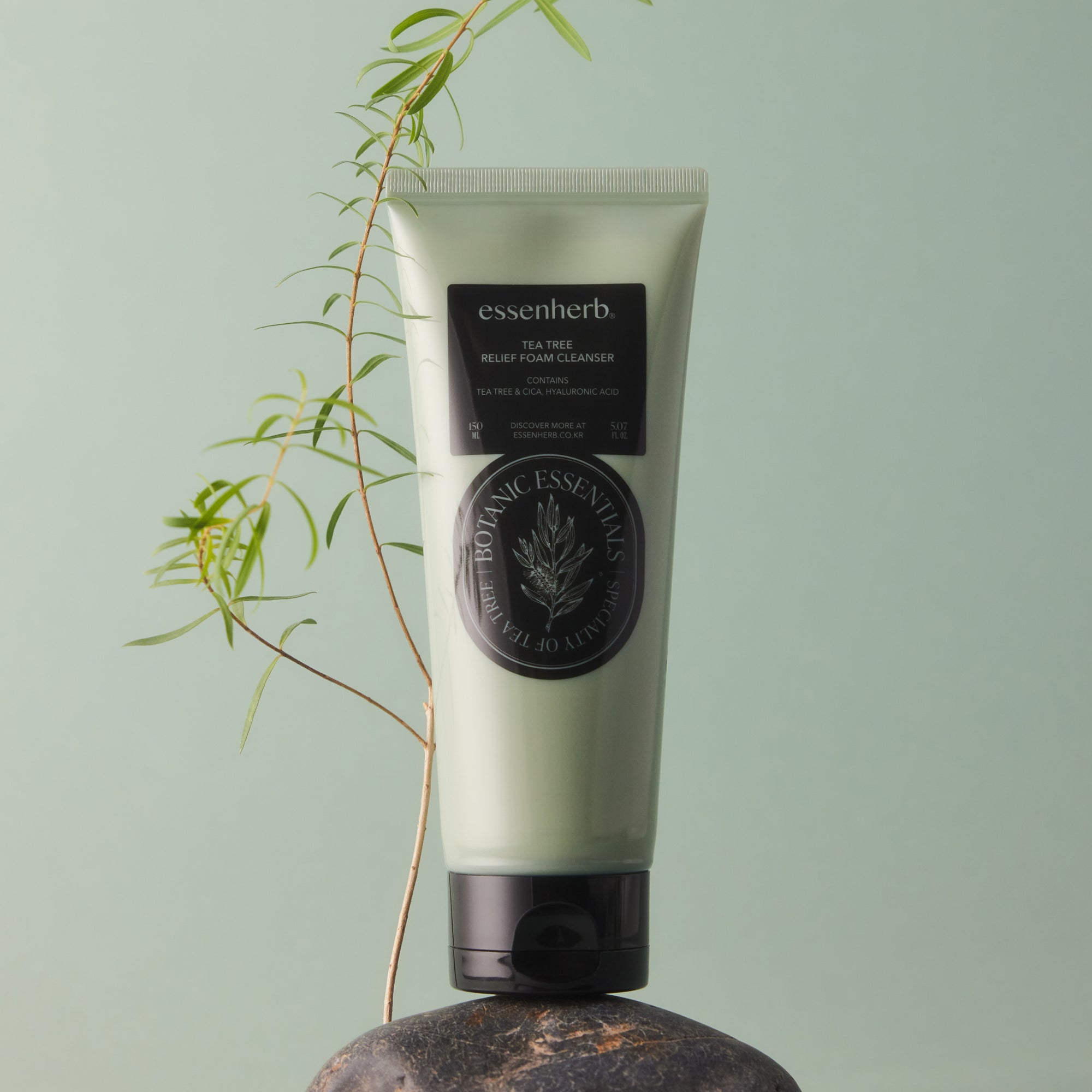 Essenherb Tea Tree Relief Foam Cleanser 150ml - AMI Cosmetic