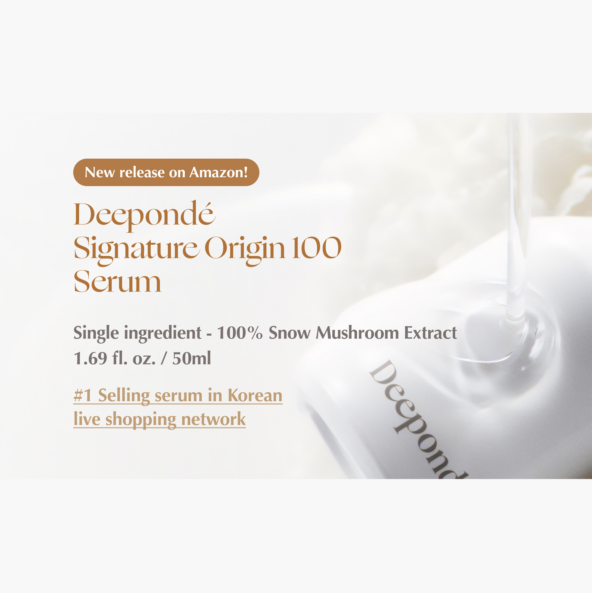 Deepondé Signature Origin 100 (50ml) [Vegan Serum] - AMI Cosmetic